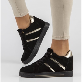 Kožené tenisky Filippo DP3549 / 22 Bk černé černá 2