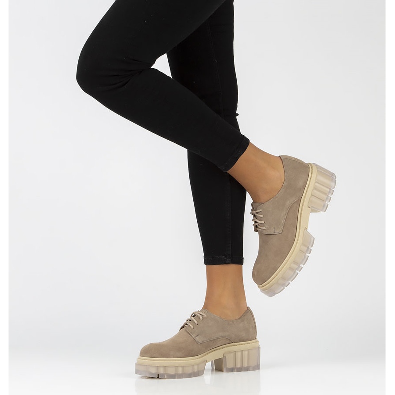 Semišové boty Filippo 20099 taupe béžový hnědý 2