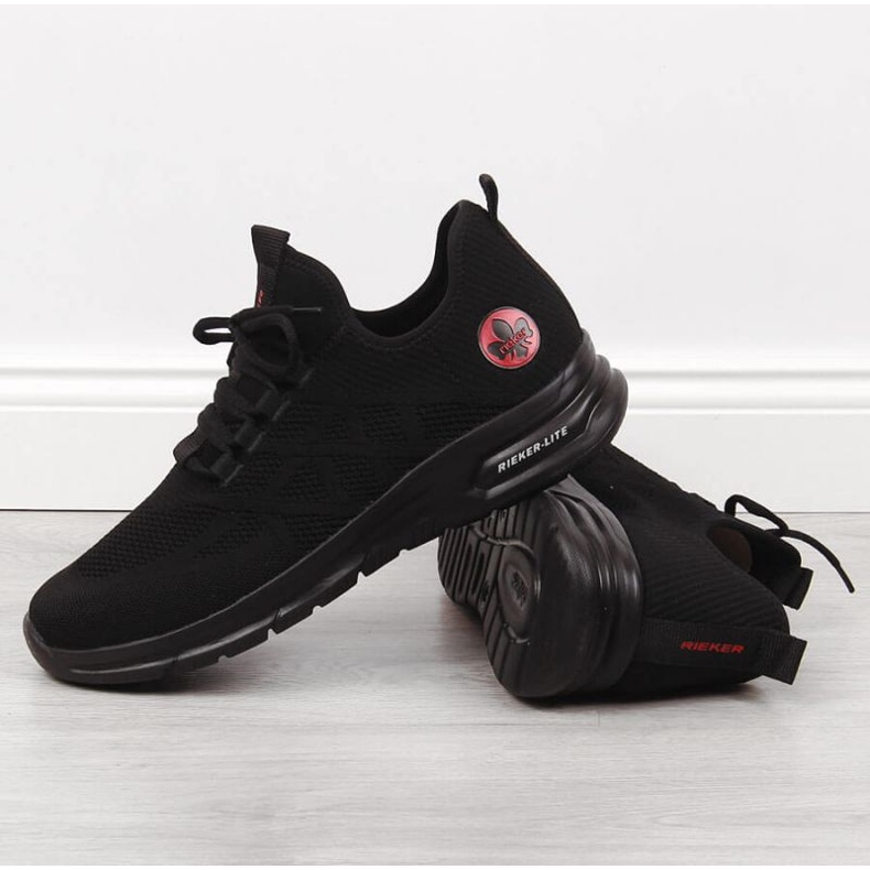 Sportovní boty Rieker M RKR534 černé ponožky černá 2