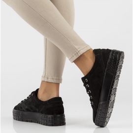 Kožené tenisky FILIPPO DP3527 / 22 Bk černé černá 1