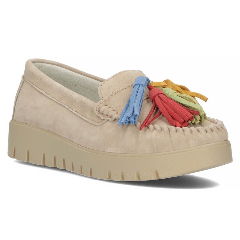 Kožené boty Filippo DP3535 / 22 Be beige béžový 1