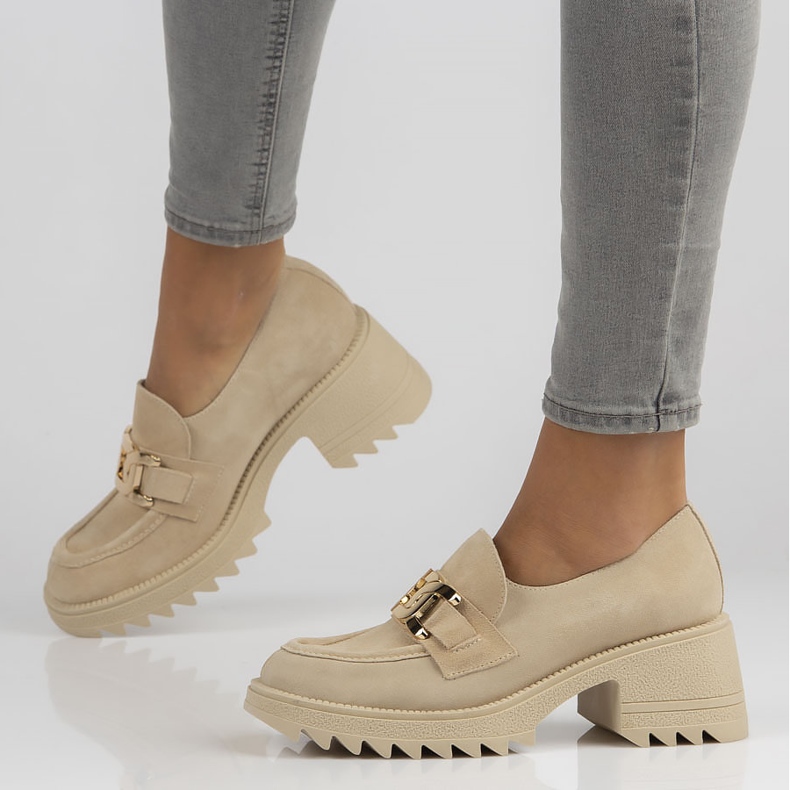 Semišové boty Filippo 20107 béžové béžový 2