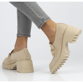 Semišové boty Filippo 20107 béžové béžový 1