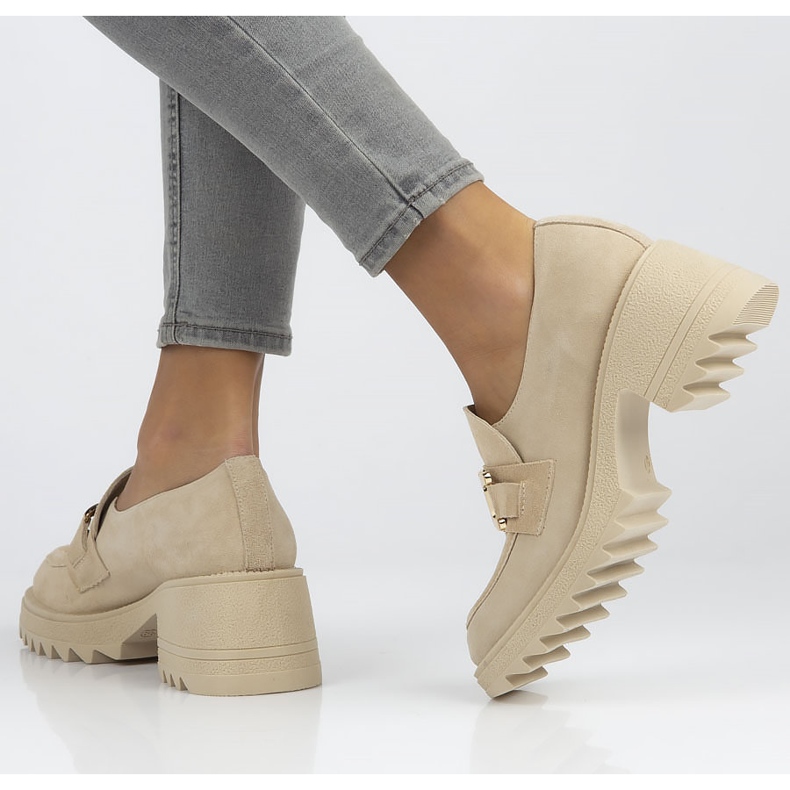 Semišové boty Filippo 20107 béžové béžový 1