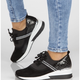 Kožené tenisky Filippo DP1388 / 22 Bk černé černá 1