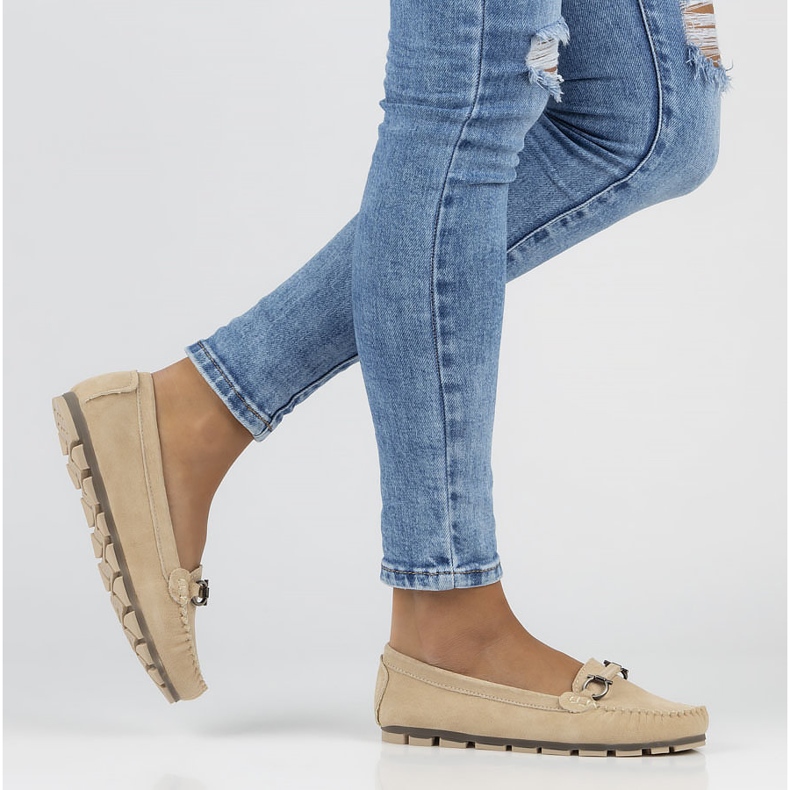 Kožené mokasíny Filippo DP3613 / 22 Be béžové béžový 1 Kožené mokasíny Filippo DP3613 / 22 Be béžové béžový 1