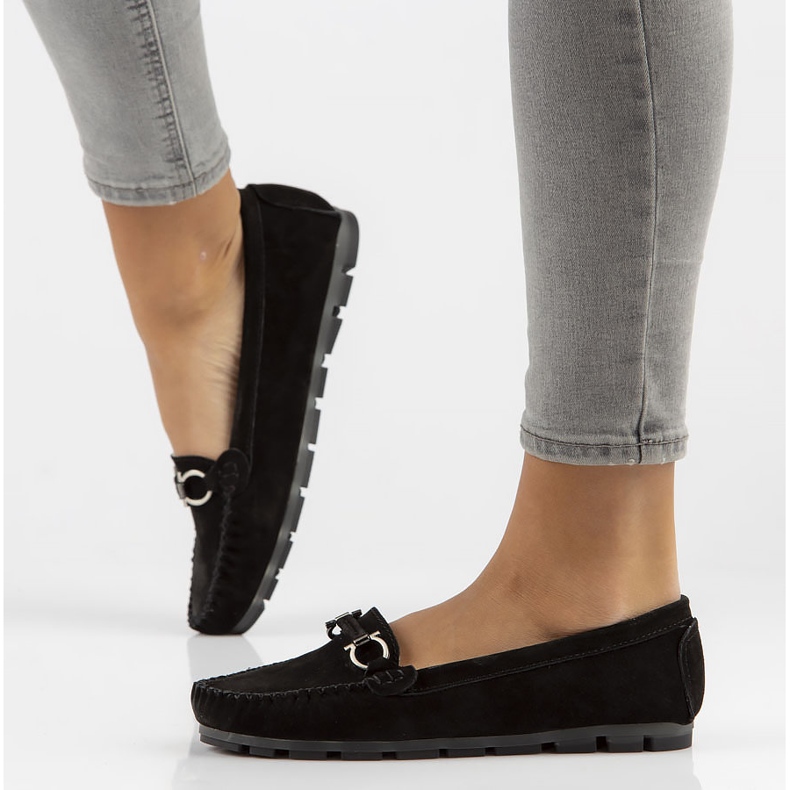 Kožené mokasíny Filippo DP3613 / 22 Bk černé černá 1