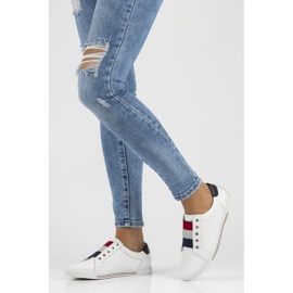 Kožené boty Filippo DP2155 / 22 Wh bílé bílý 1