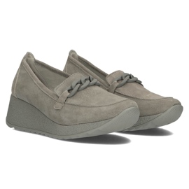 Kožené boty Filippo DP3632 / 22 Gr šedé šedá 3