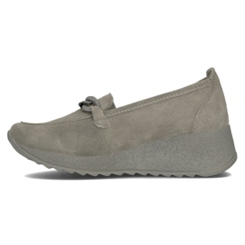 Kožené boty Filippo DP3632 / 22 Gr šedé šedá 2