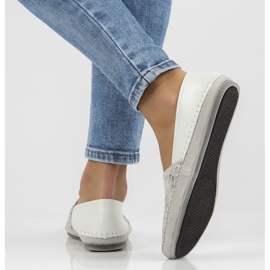 Kožené boty Filippo DP031 / 22 Wh Bl bílá bílý modrý 2