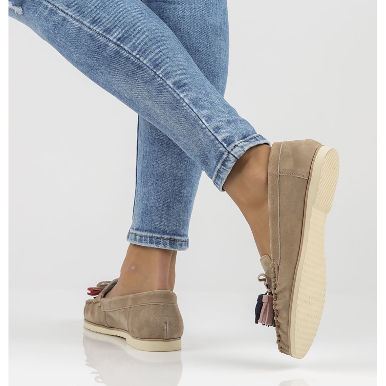 Kožené mokasíny Filippo DP3512 / 22 Be béžové béžový 1 Kožené mokasíny Filippo DP3512 / 22 Be béžové béžový 1