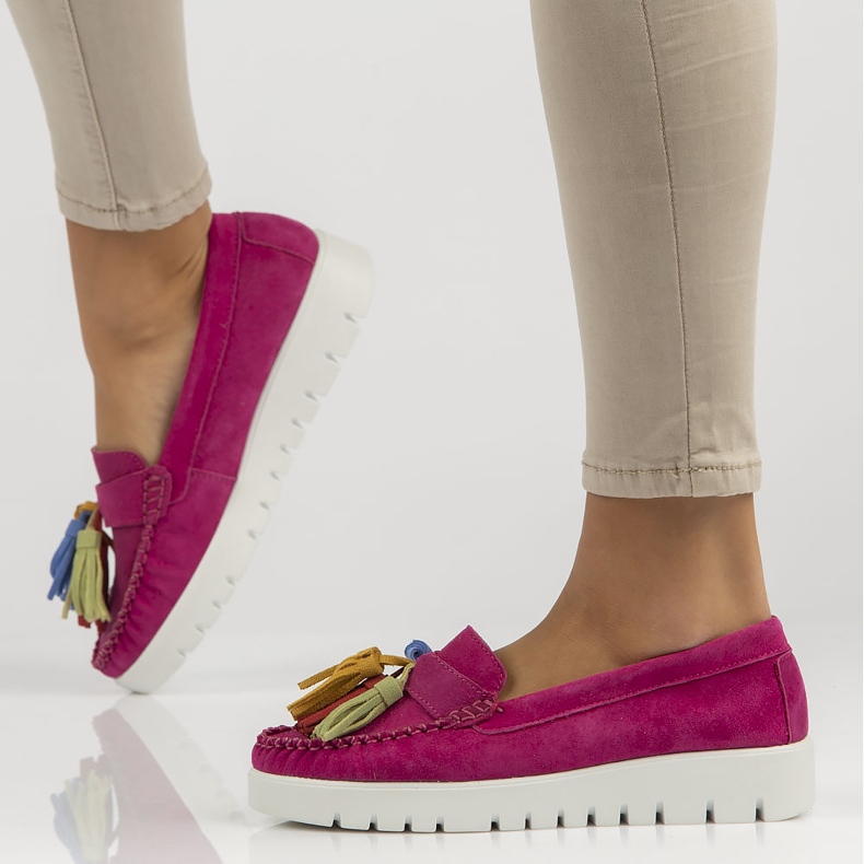 Kožené boty Filippo DP3535 / 22 Fh růžové růžový 1