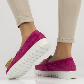 Kožené boty Filippo DP3535 / 22 Fh růžové růžový 2