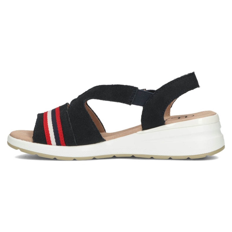 Kožené sandály Filippo DS3500 / 22 Nv tmavě modrá námořnická modrá 2