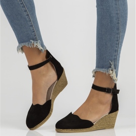 Kožené sandály Filippo DS1394 / 22 Bk Black černá 1