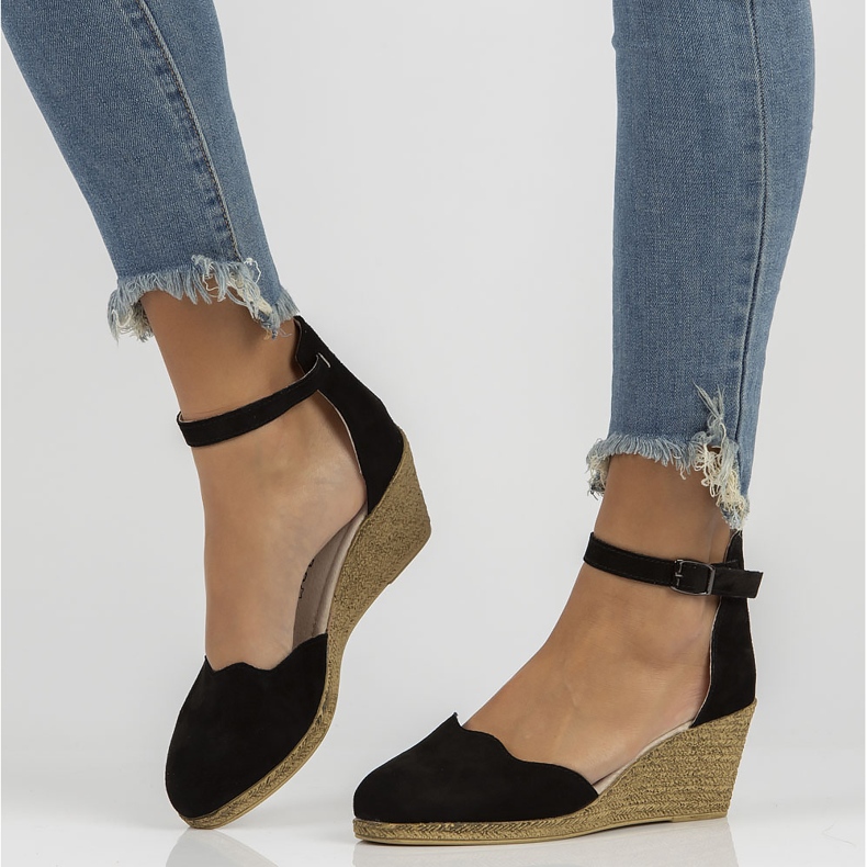 Kožené sandály Filippo DS1394 / 22 Bk Black černá 1