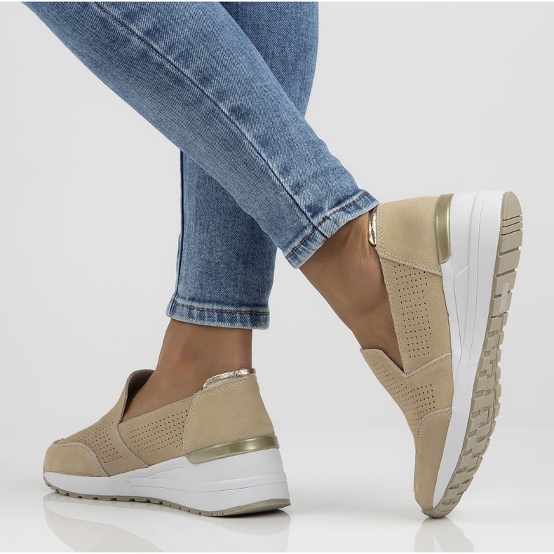 Kožené boty Filippo DP3537 / 22 Be beige béžový 2