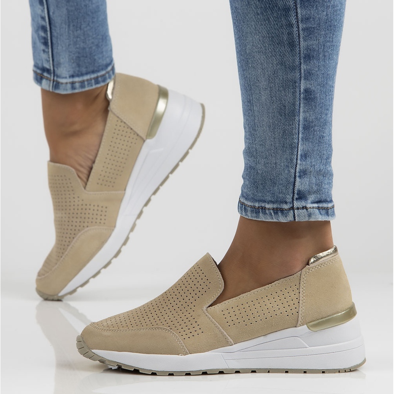 Kožené boty Filippo DP3537 / 22 Be beige béžový 1