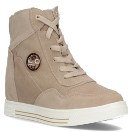 Kožené tenisky Filippo DBT3552 / 22 Be beige béžový 2