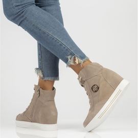Kožené tenisky Filippo DBT3552 / 22 Be beige béžový 7