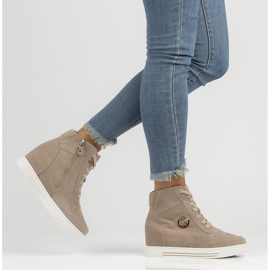 Kožené tenisky Filippo DBT3552 / 22 Be beige béžový 6