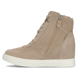 Kožené tenisky Filippo DBT3552 / 22 Be beige béžový 1