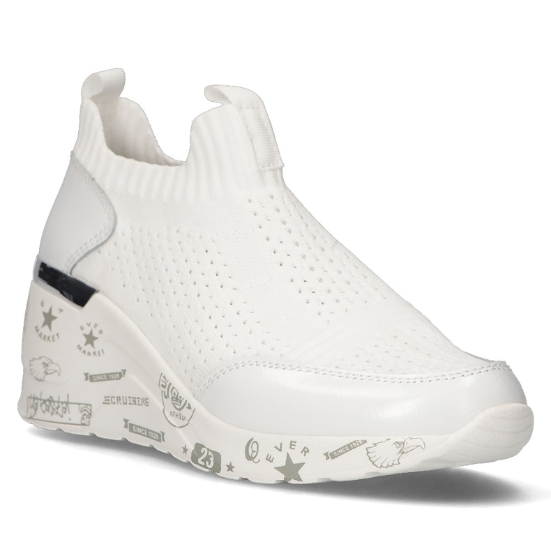 Kožené boty Filippo DP3551 / 22 Wh bílé bílý 1