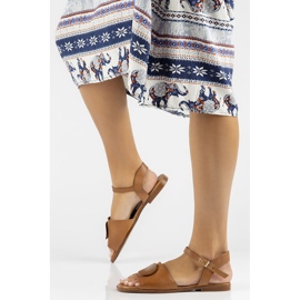 Kožené sandály Filippo DS3900 / 22 Br hnědé hnědý 2 Kožené sandály Filippo DS3900 / 22 Br hnědé hnědý 2