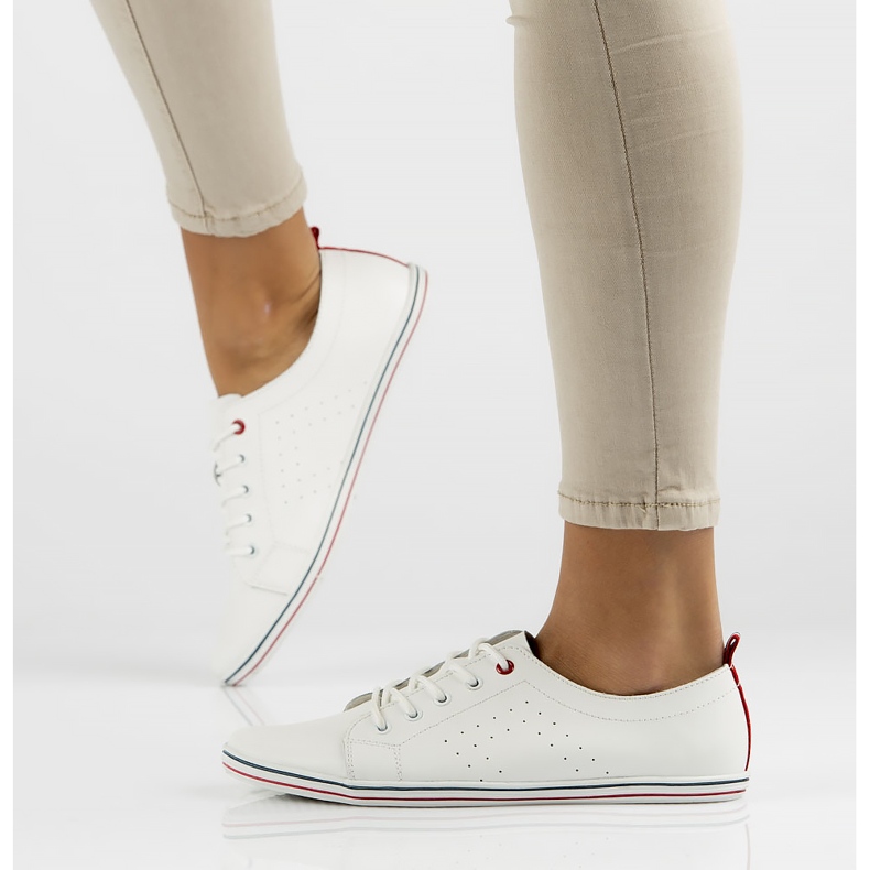 Kožené boty Filippo DP073 / 22 Wh bílé bílý 1