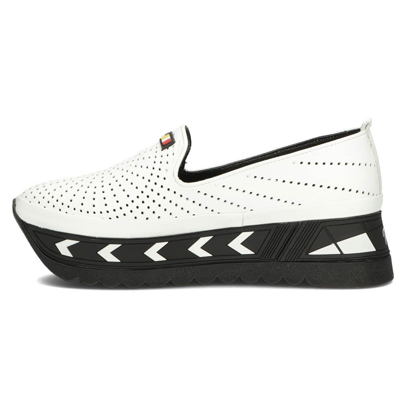 Kožené boty Filippo DP3906 / 22 Wh bílé bílý 2