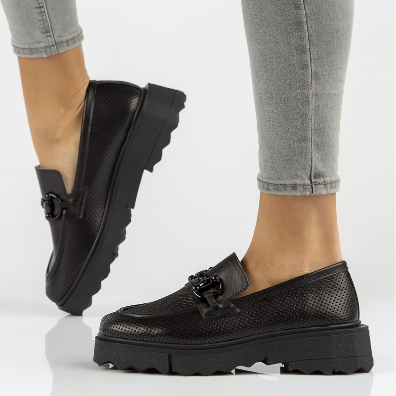 Kožené boty Filippo DP3910 / 22 Bk černé černá 1