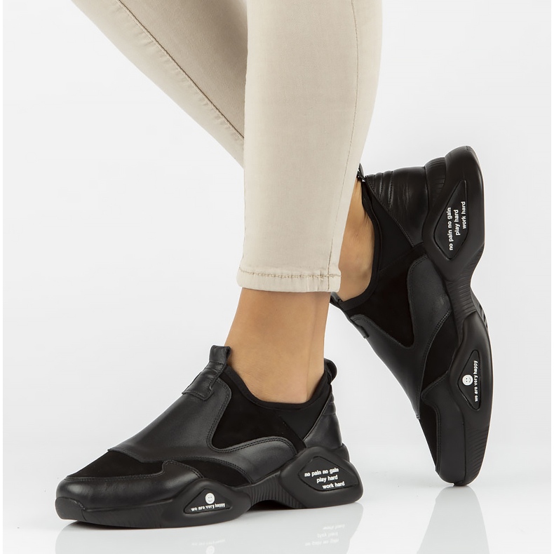 Kožené boty Filippo DP3911 / 22 Bk černé černá 2