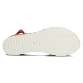 Červené kožené sandály Filippo DS3914 / 22 Rd 2