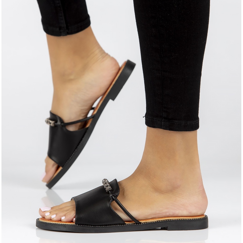 Filippo DK3670 / 22 Bk černé pantofle černá 1 Filippo DK3670 / 22 Bk černé pantofle černá 1