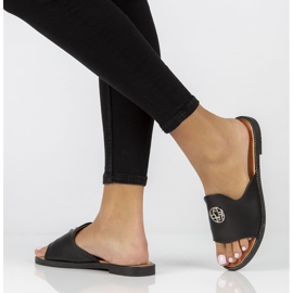 Filippo DK3668 / 22 Bk černé pantofle černá 1