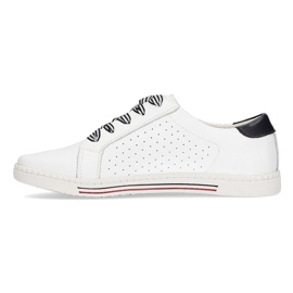 Kožené boty Filippo DP2154 / 22 Wh bílé bílý 5