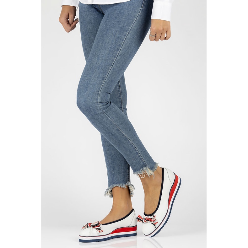 Kožené baleríny Filippo DP2159 / 22 Wh bílé bílý 2 Kožené baleríny Filippo DP2159 / 22 Wh bílé bílý 2