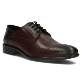 Kožené boty Filippo 3610 claret červený 1