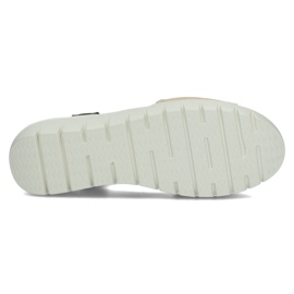 Kožené sandály Filippo DS3501 / 22 Go Bk zlaté černá zlatý 1