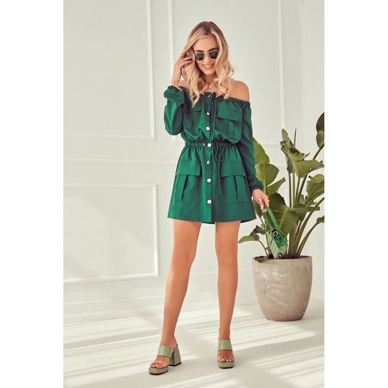 FM1 Lakované Pantofle Na Seattle Green Bar zelená 1