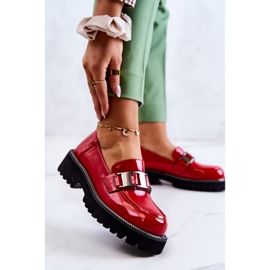 S.Barski Lakované červené boty Corine červený 1