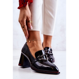 S.Barski Elegantní lodičky Na černém Callim černý 1