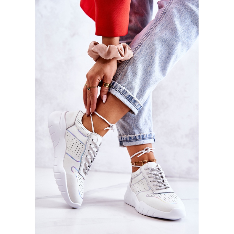 S.Barski Klasické dámské tenisky bílé Carly bílý 2