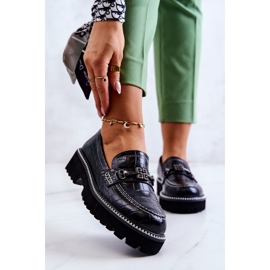 S.Barski Kožené Boty Had S černým Dekorací Adison 2