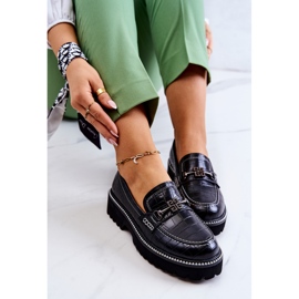 S.Barski Kožené Boty Had S černým Dekorací Adison 1