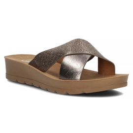 Pantofle Filippo DK3611 / 22 Gn gunmetal stříbrný šedá 1