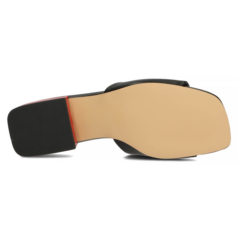 Kožené pantofle Filippo DK3721 / 22 Bk černé černá 1