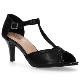 Sandály Filippo DS1360 / 22 Bk Černé černý 1