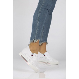 Kožené boty Filippo DP1356 / 22 Wh bílé bílý 1